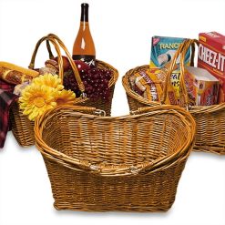 Bellac Oval Baskets with Flexible Handles