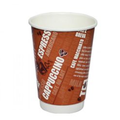 16 Oz Double Wall Paper Cup - 500 pcs