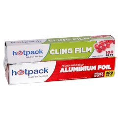 Aluminum Foil And Cling Film Food Wrap - 2 pcs