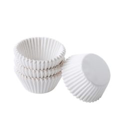 Baking Paper Cake Cup White, 10.5 cm - 1000 pcs x 25 packets