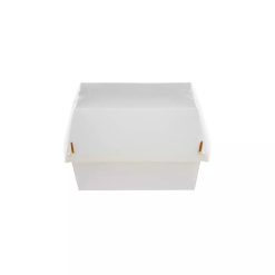 Large Paper Burger Box, White - 500 pcs