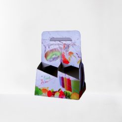 Paper Printed Juice 4-Cup Carrier - 250 pcs