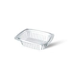 Plastic Clear Container 16 oz with Lids - 250 pcs