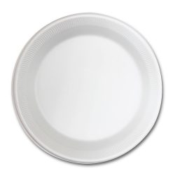 Round Foam Plate 10" - 500 pcs-Kwt