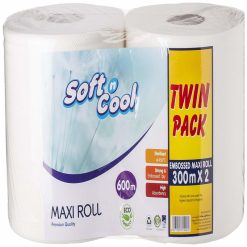 Soft N Cool Twin Pack Maxi Roll, 300 Meter - 2 pcs x Pack of 3