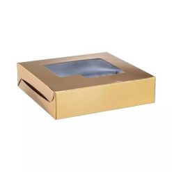 Sweet Box Aluminum Golden, 15 x 15 cm - 250 pcs