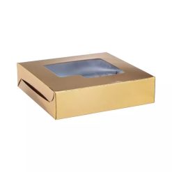 Sweet Box Aluminum Golden, 20 x 20 cm - 250 pcs