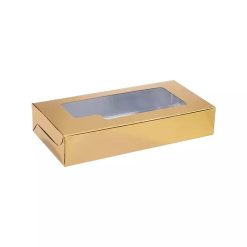 Sweet Box Aluminum Golden, 25 x 10 cm - 250 pcs