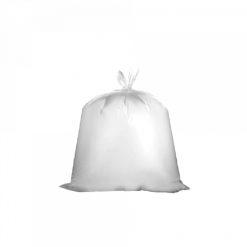 White Dust Bin Bag Roll, 45 x 55 cm, 10 gallon - Pack of 30 rolls, 50 pcs