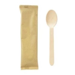 Wooden Spoon Individually Wrapped - 500 pcs