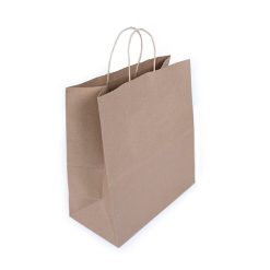 Plain Bag with Twisted Handle, 29 x 29 + 15cm - Medium - 250pcs