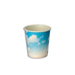 Printed Paper Cup 6.5oz, Blue Skies - 50pcsx20pkts