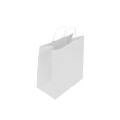 White Paper Bag with Twisted Handle, 29 x 29 + 15cm - 250pcs