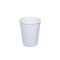 White Ripple Paper Cup, 8oz - 25pcs x 40pkts