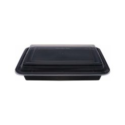 Black Base Microwave Hd Rectangular Container - 1 x 150