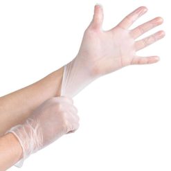 Latex Gloves Powder Free Clear, Medium - 10 x 100
