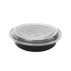 Microwave Black Base Hd Round Container Ro24 - 1 x 150 pcs