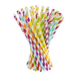 Paper  Straw Mixed Color -  6 x 197mm