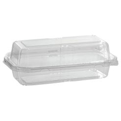 Pet Hinged Rectangle Container Flat 1000 ML - 6 x 50pcs