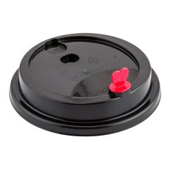 PP Lid Black and Red Stopper - 10 x 50pcs