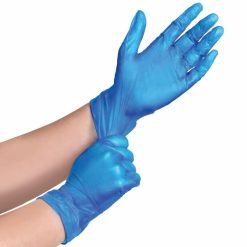 Vinyl Blue Gloves Powder Free, Medium - 10 x 100