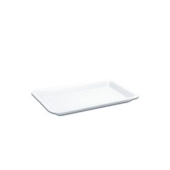 Foam Tray, 222 x 133 x 25mm, White - Carton Of 500 Pcs