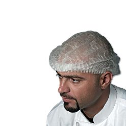 al-bayader-nonwoven-bouffant-cap-hair-net-21-inch-white-100-pieces-per-packet