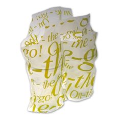 2-Cup Takeaway Cup carrier Holder Bag With Handle 100 Pieces Per Packet