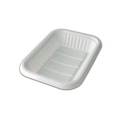 Plastic Tray Rectangular 190x132x22 mm - White 450 Pieces