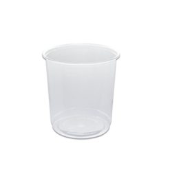 Towerpac Clear Round Plastic food Container with Flat Base 1000cc - PP [Pack of 100pcsx5pkts]