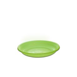 Roundpac Plastic Round Plate 18 cm PP Green Deluxe 250 Pieces