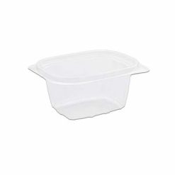 Tutipac Plastic Microwave PP Hot Multipurpose food take away Containers 16 oz - Clear 600 Pieces