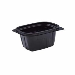 Tutipac Plastic Microwave PP Hot Multipurpose food take away Containers 16 oz - Black 600 Pieces