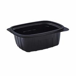 Tutipac Plastic Microwave PP Hot Multipurpose food take away Containers 32 oz - Black 300 Pieces