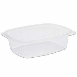 Tutipac Plastic Microwave PP Hot Multipurpose food take away Containers 48 oz - Clear 250 Pieces