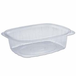 Tutipac Plastic PET Cold Multipurpose food take away Containers 48 oz - Clear 250 Pieces