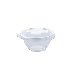 Classipac Tear and Pull PET Salad Container Round 12 oz - Clear 300 Pieces Per Packet
