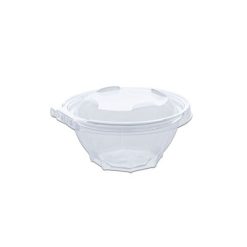 Classipac Tear And Pull PET Salad Container Round 16 oz - Clear 300 Pieces Per Packet