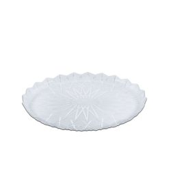 Cristalpac Plastic Crystal Platter PS Diameter 30x2 cm 75 Pieces Per Packet