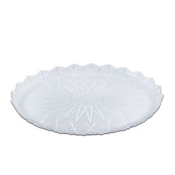 Cristalpac Plastic Crystal Platter PS Diameter 36x2.5 cm 48 Pieces Per Packet