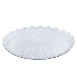 Cristalpac Plastic Crystal Platter PS Diameter 40x3 cm 37 Pieces