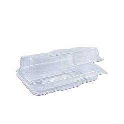 Pastripac PET Pastry Box Bakery container Confectionery Box Rectangular With Handle 180x90x50 mm 350 Pieces Per Packet