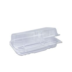 Pastripac PET Pastry Box Bakery container Confectionery Box Rectangular With Flat Bottom 180x90x50 mm 350 Pieces Per Packet