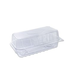 Pastripac PET Pastry Box Bakery container Confectionery Box Rectangular With Flat Bottom 180x90x70 mm 340 Pieces Per Packet