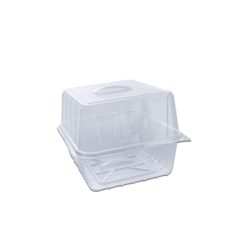 Pastripac PET Viennese Croissant Box Bakery container Confectionery Box With Handle 200x180x150 mm 200 Pieces