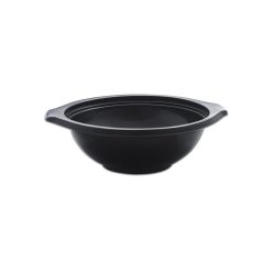 al-bayader-blacnbol-pp-microwave-container-soup-bowl-32-oz-black-250-pieces-with-lid-and-tray
