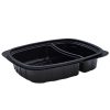 al-bayader-tutipac-plastic-2-compartments-microwave-pp-hot-multipurpose-food-take-away-containers-black-250-pieces-per-packet
