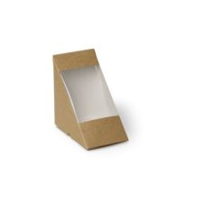 Solpak - Kraft Club Sandwich Box with Window - 500 Pcs