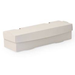 Solpak - Paperboard Kraft Flower Sandwich Box White - Medium - 500 Pcs