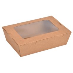 Solpak - Paperboard Lunch Box with Window - 700ml - 200Pcs